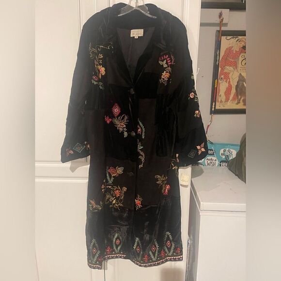 NEW FREE PEOPLE X NIGEL PRESTON NORA PATCHWORK DUSTER - Picture 4 of 6